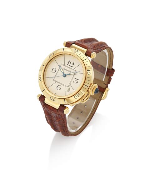 PASHA, REFERENCE 1989 YELLOW GOLD WRISTWATCH 